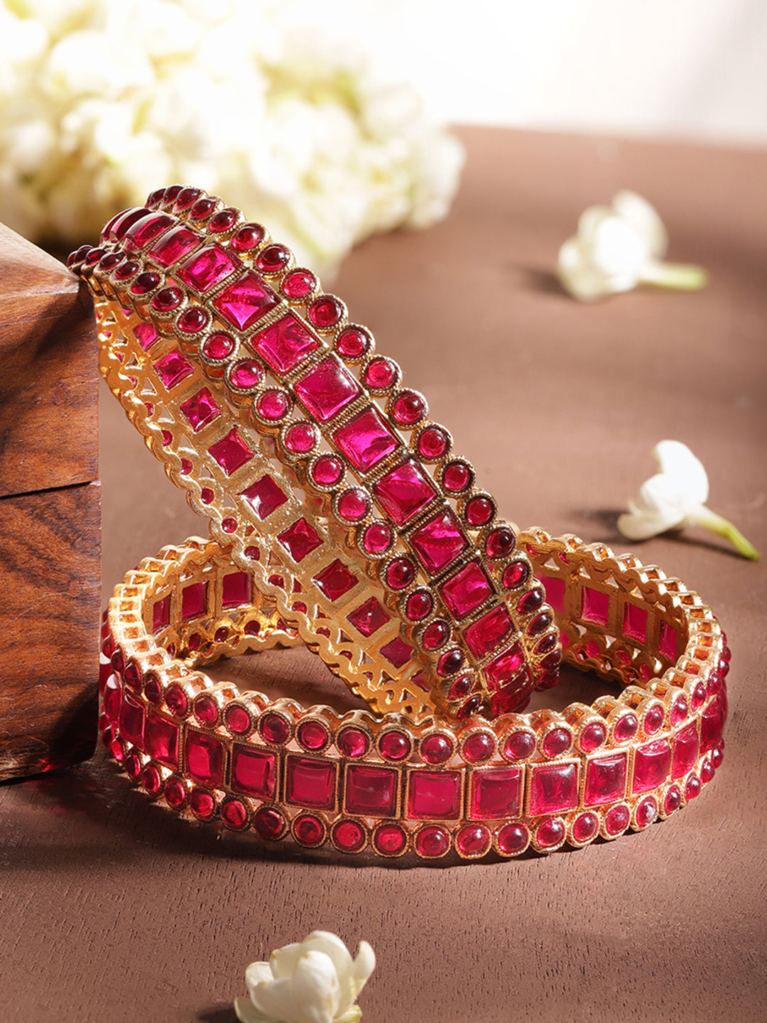 Fuchsia Shine Bangles 2.8 - Large