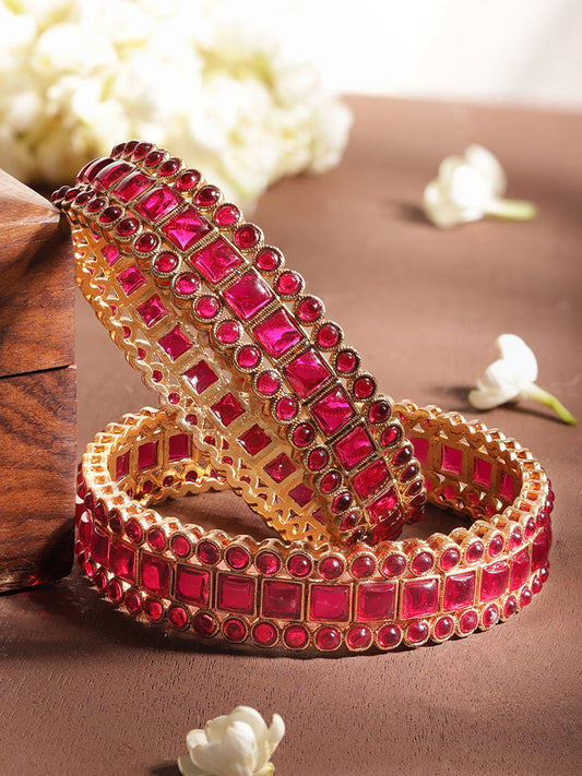 Fuchsia Shine Bangles 2.10 - Extra Large