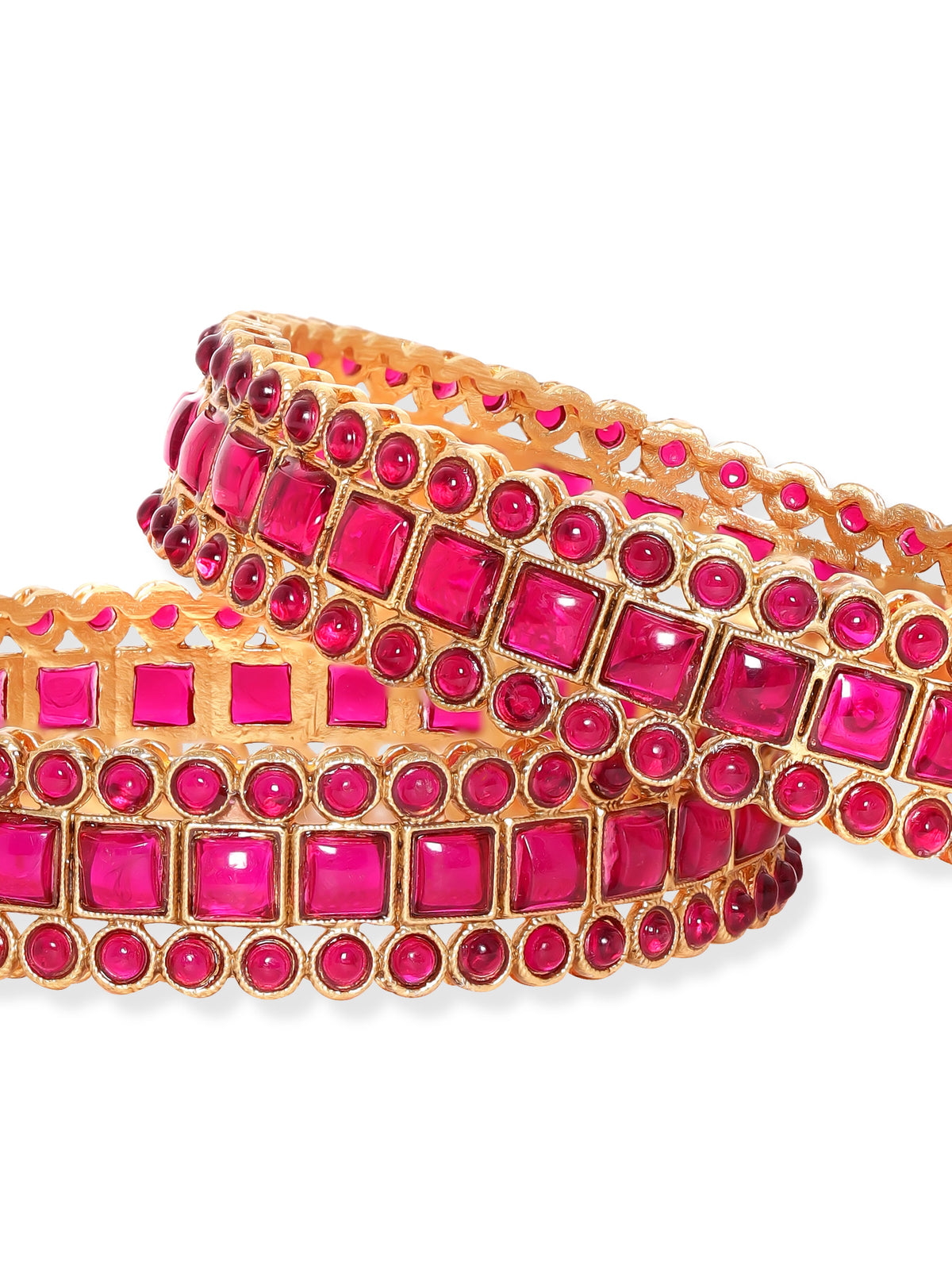 Fuchsia Shine Bangles 2.10 - Extra Large