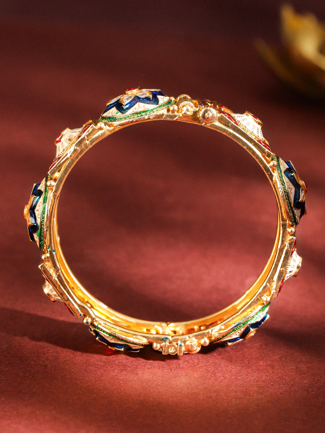 Golden Spark Multicolour Bangles 2.6 - Medium