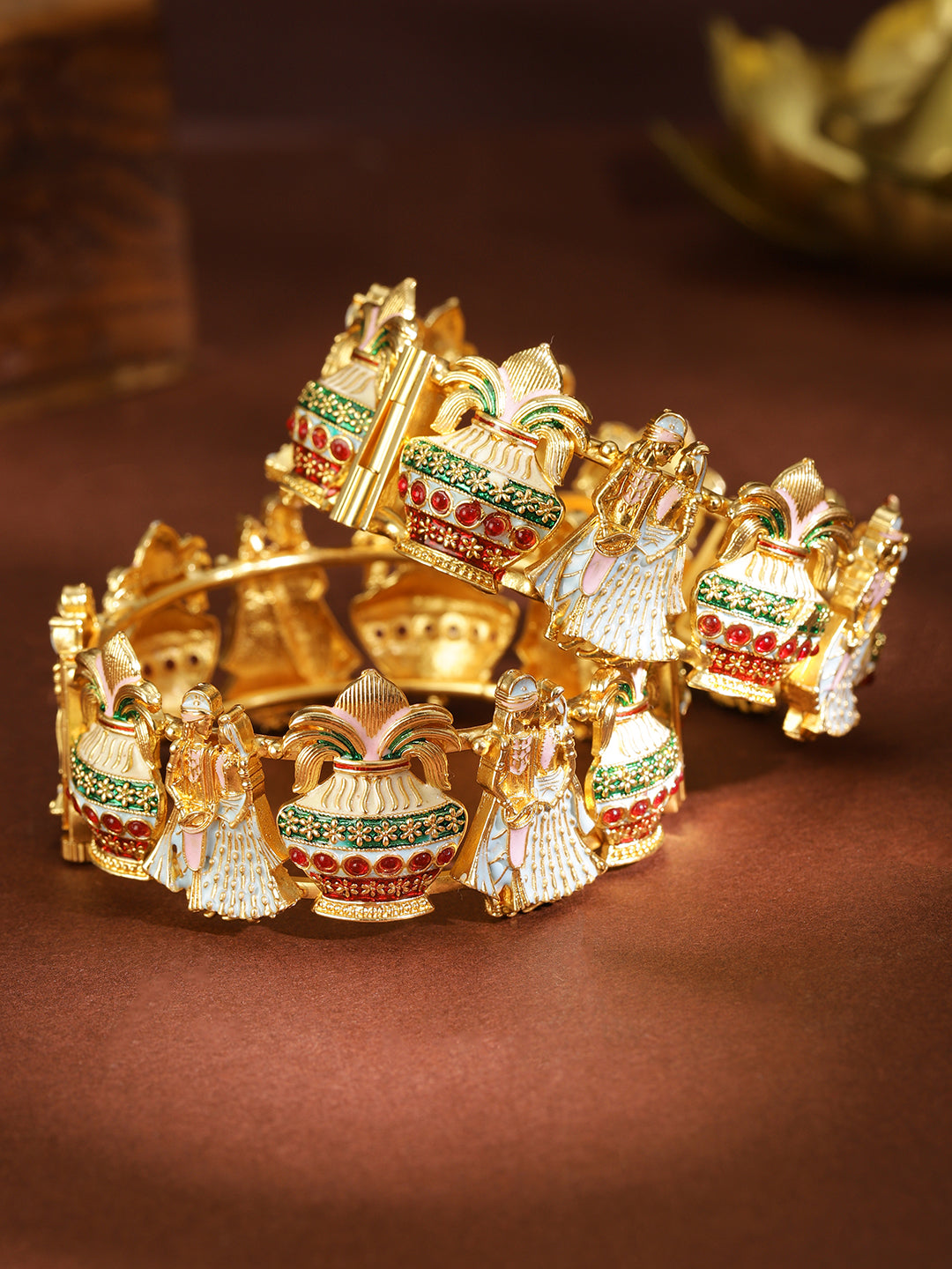 Radha Krishna Multicolour Divine Bangles 2.4 - Small