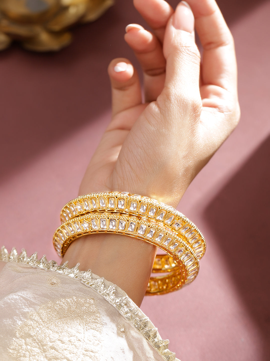 Royal Muse Kundan Bangles 2.4 - Small