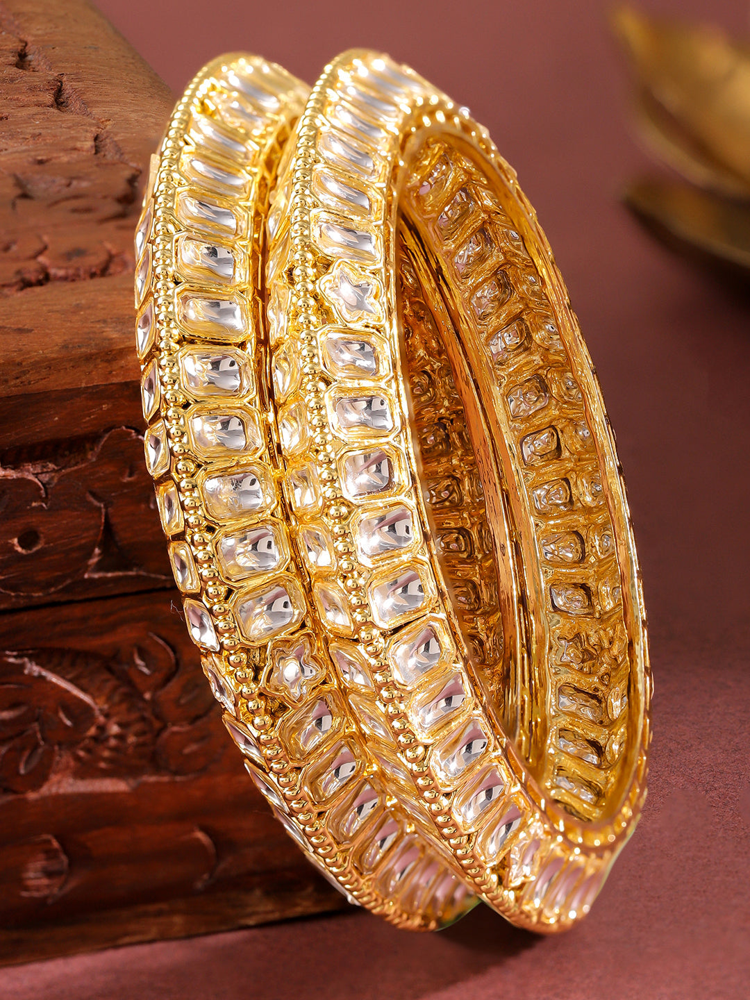 Royal Muse Kundan Bangles 2.6 - Medium