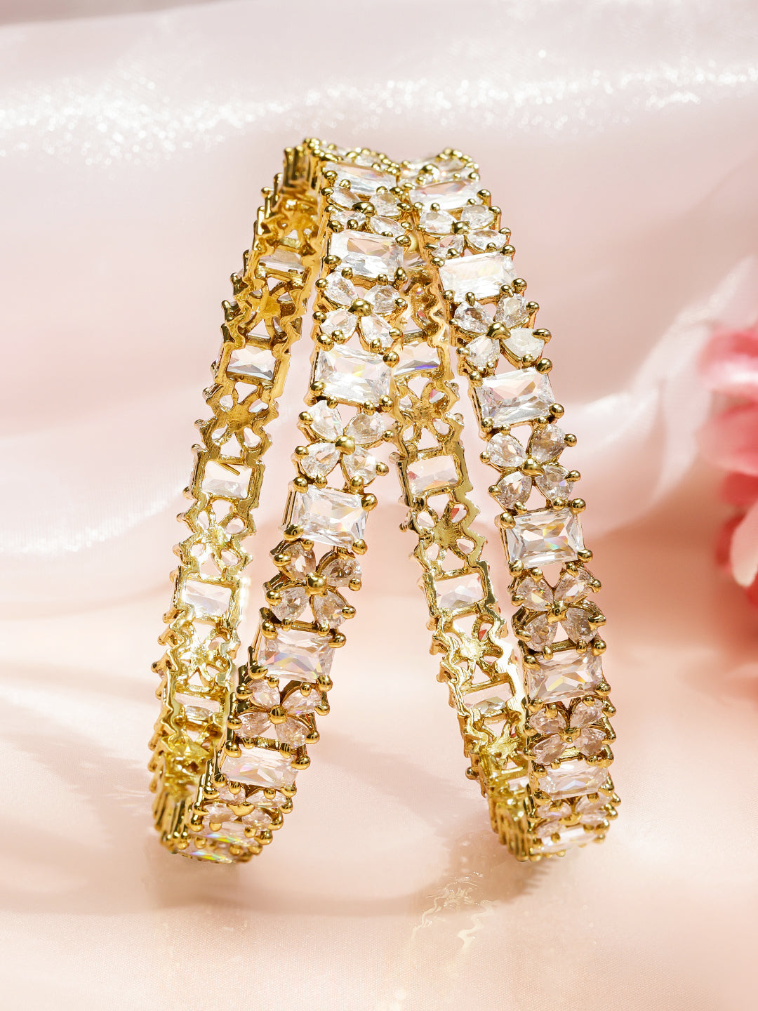 Regal Aura American Diamond Bangles 2.4 - Small