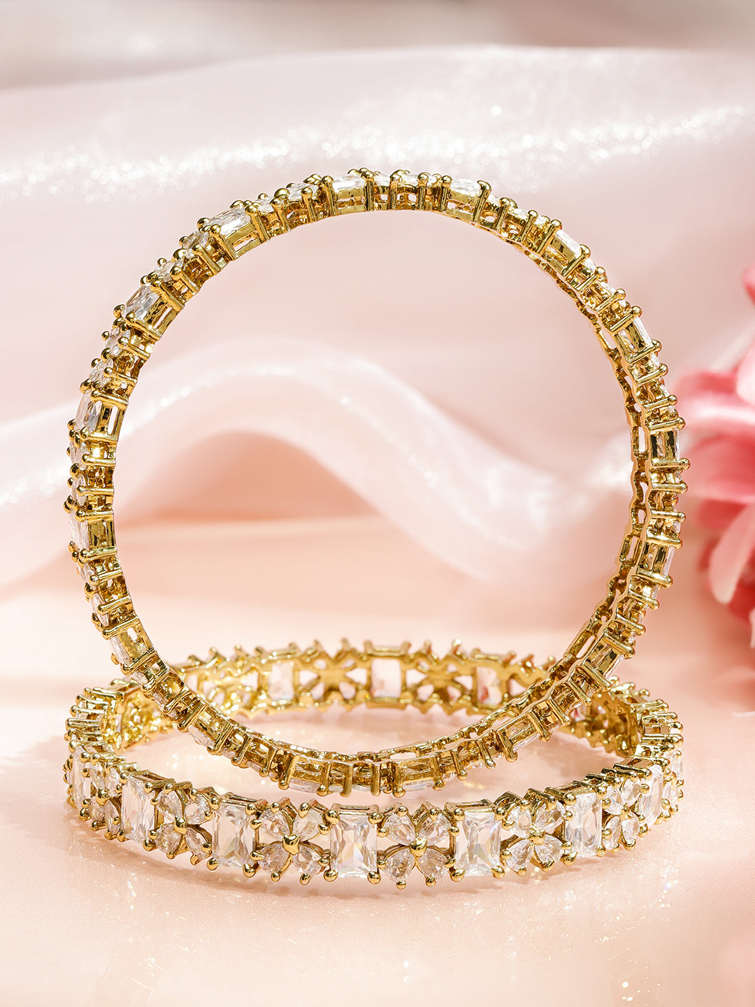 Regal Aura American Diamond Bangles 2.4 - Small