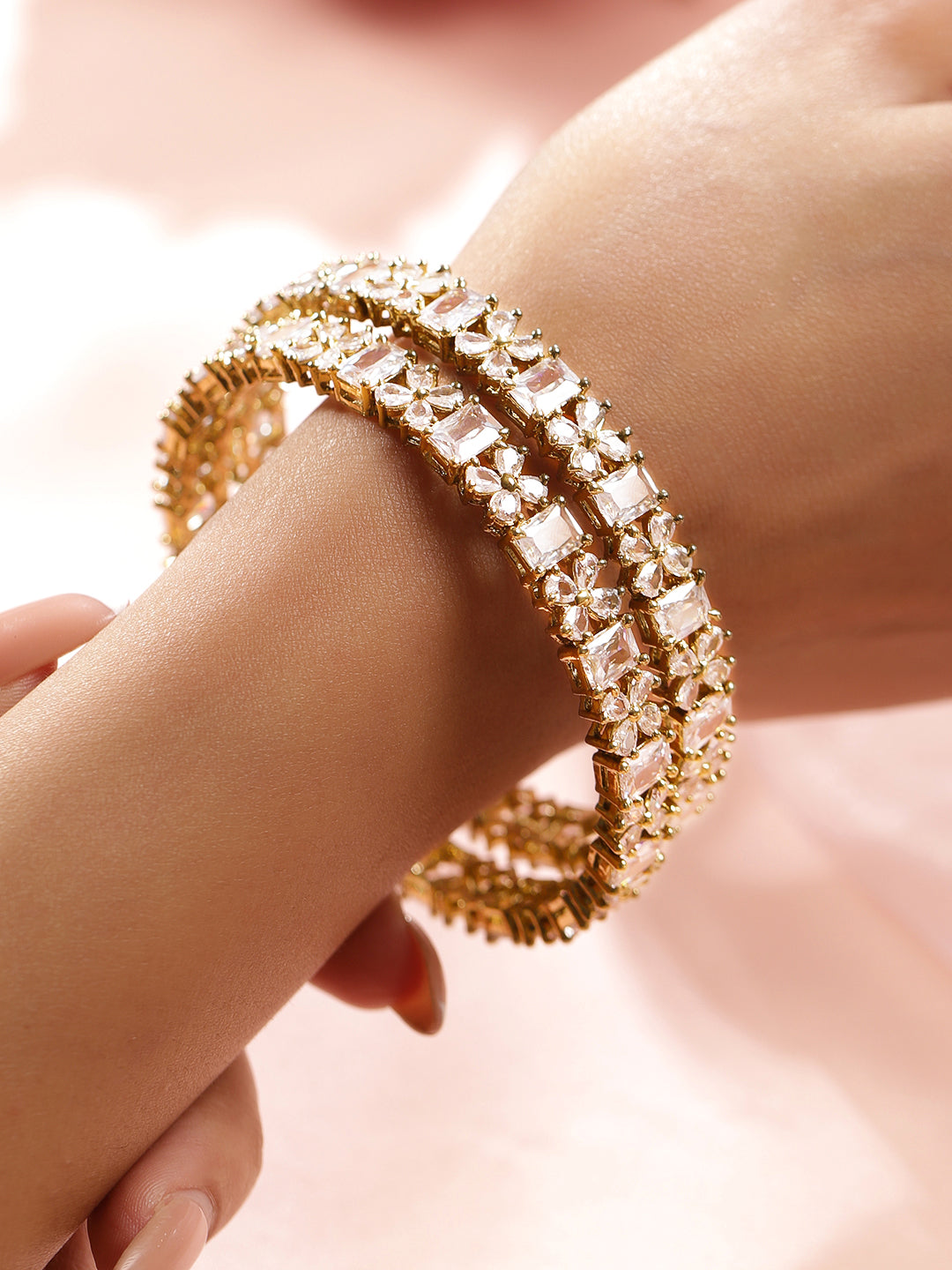 Regal Aura American Diamond Bangles 2.8 - Large