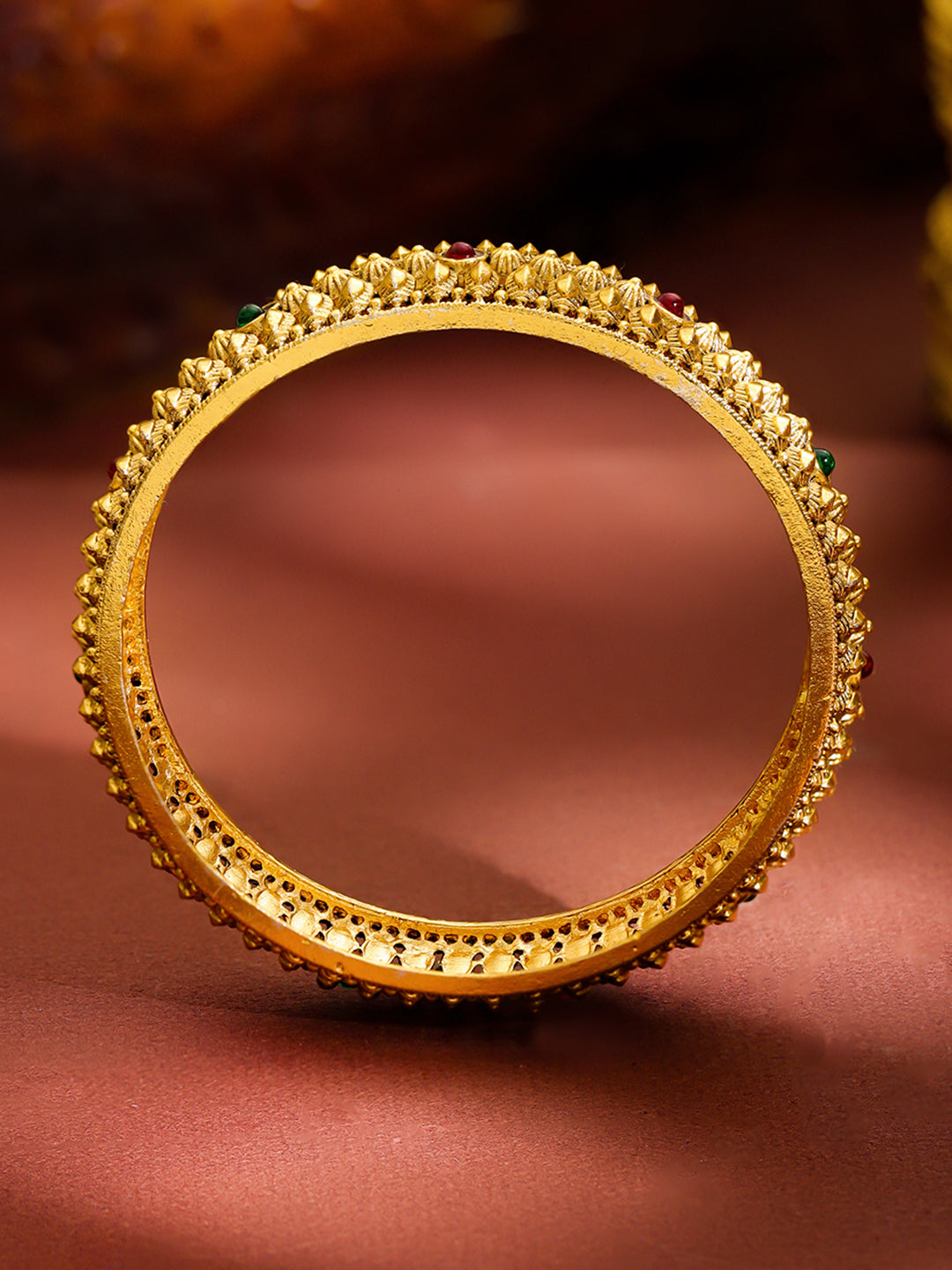 Celebration-Ready Heritage Gold Bangles Size - 2.8