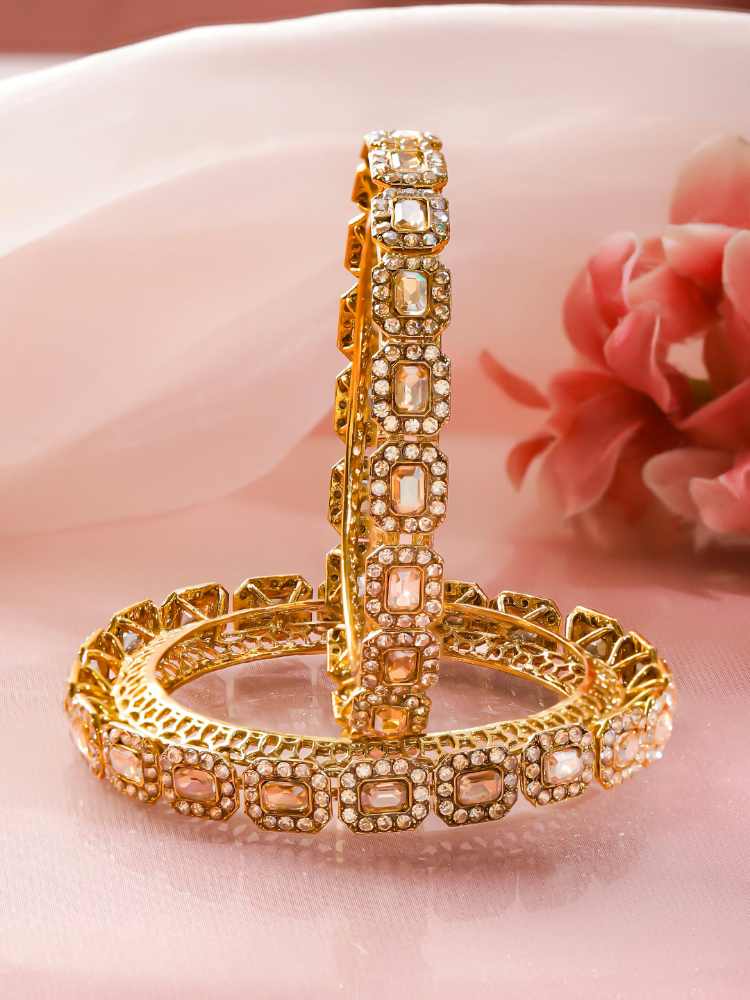 Occasion Shine Gold-Plated Bangles 2.6 - Medium