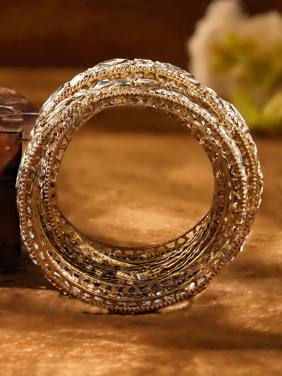 Wedding Luxe Kundan Bangles Set 2.4 - Small