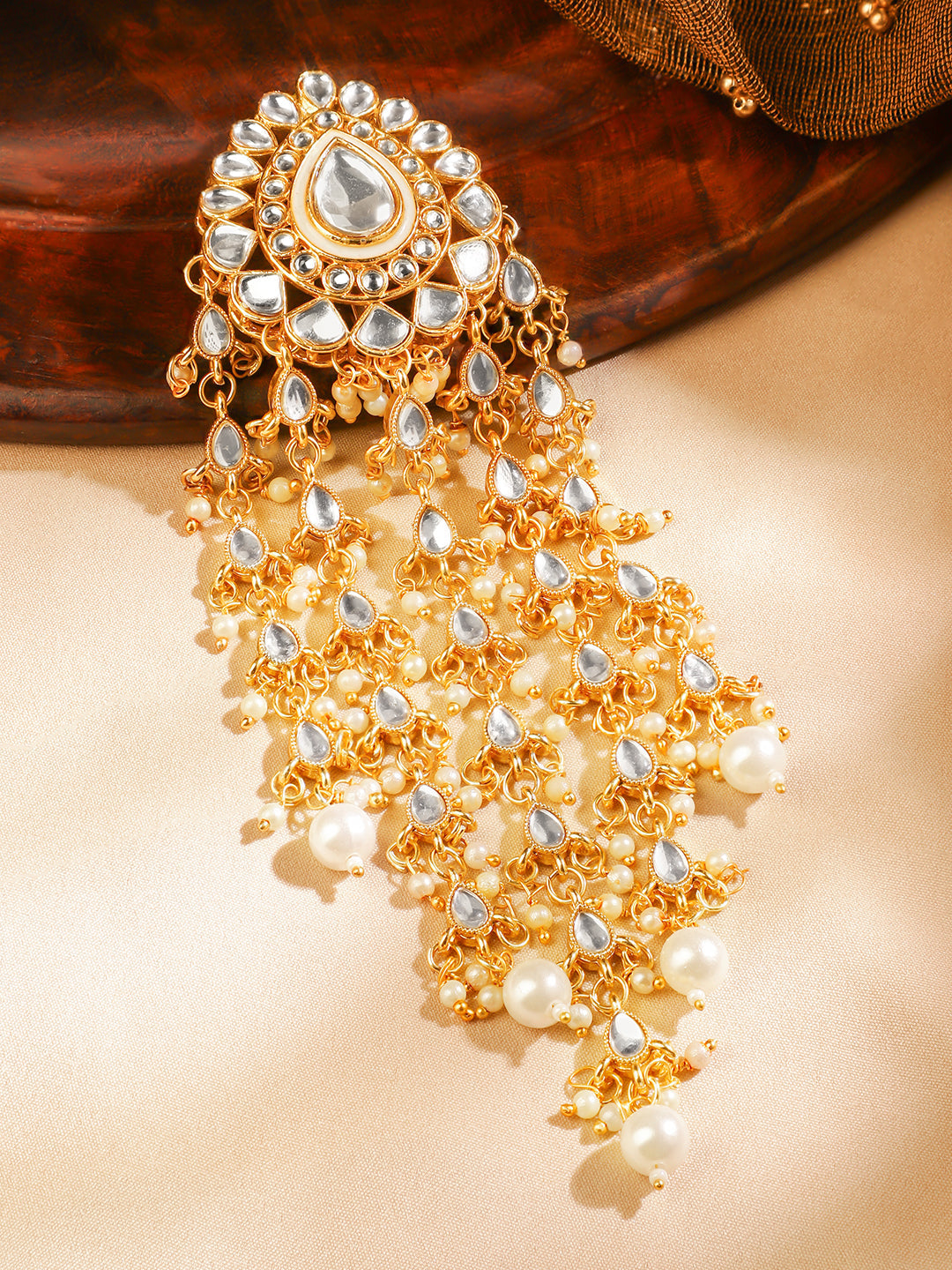 Tradition Touch Kundan Hair Brooch フリーサイズ