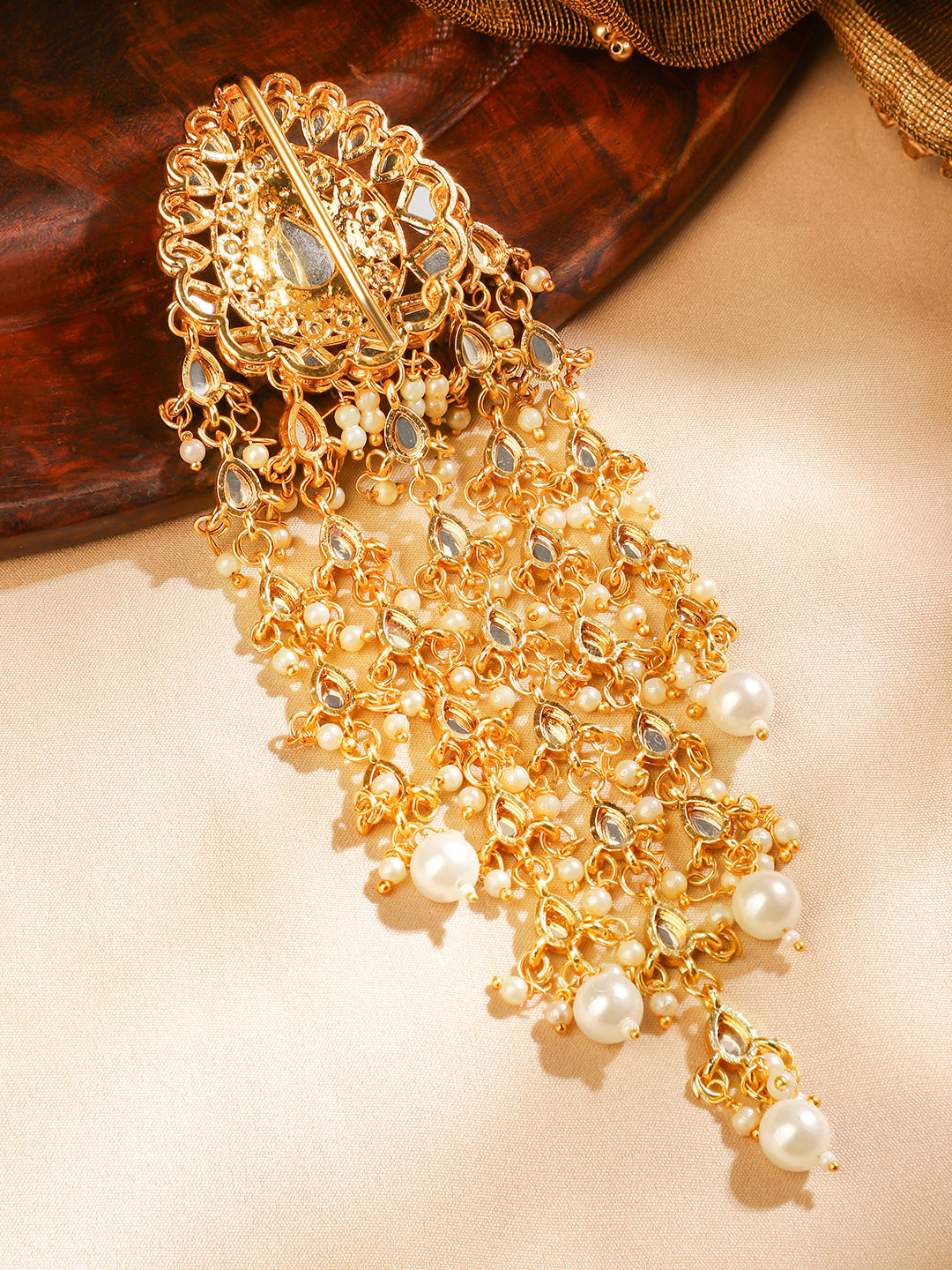 Tradition Touch Kundan Hair Brooch フリーサイズ