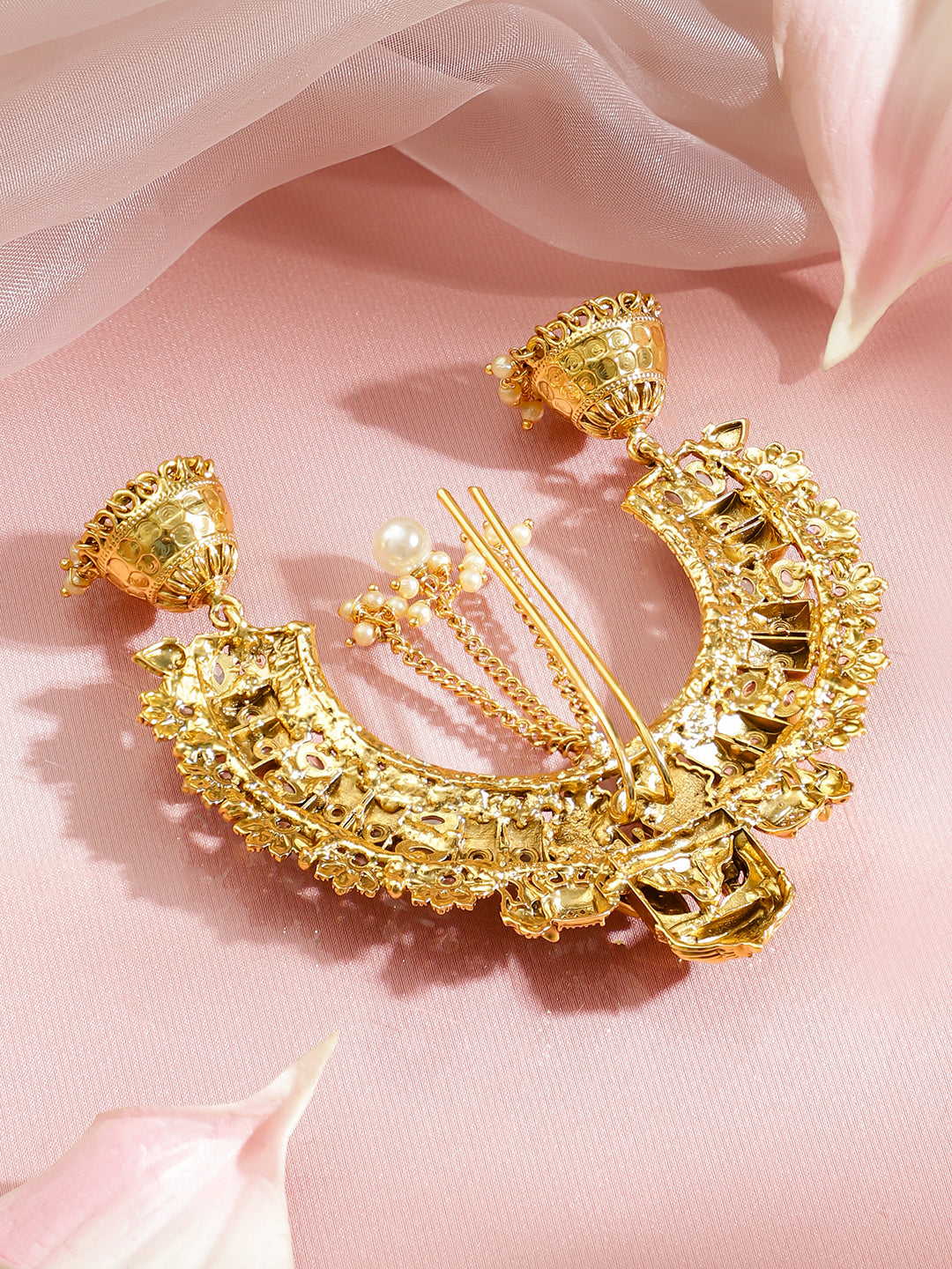 Royal Kundan Bridal Hair Accessory フリーサイズ