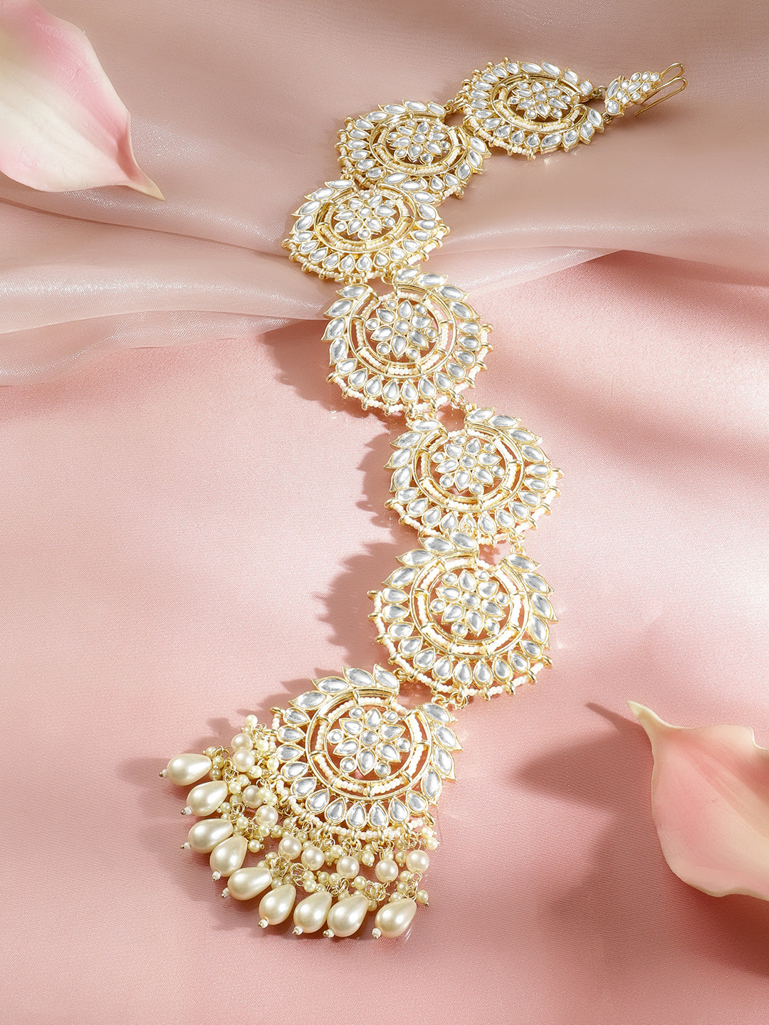 Kundan Tales Woven Through Hair Brooch フリーサイズ