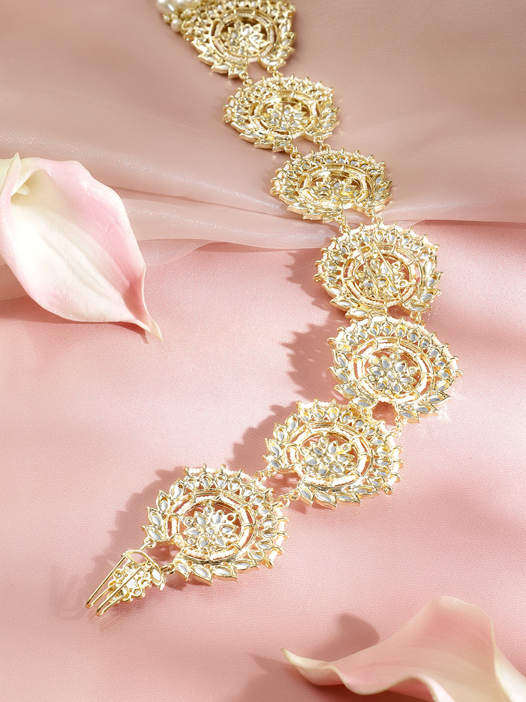 Kundan Tales Woven Through Hair Brooch フリーサイズ