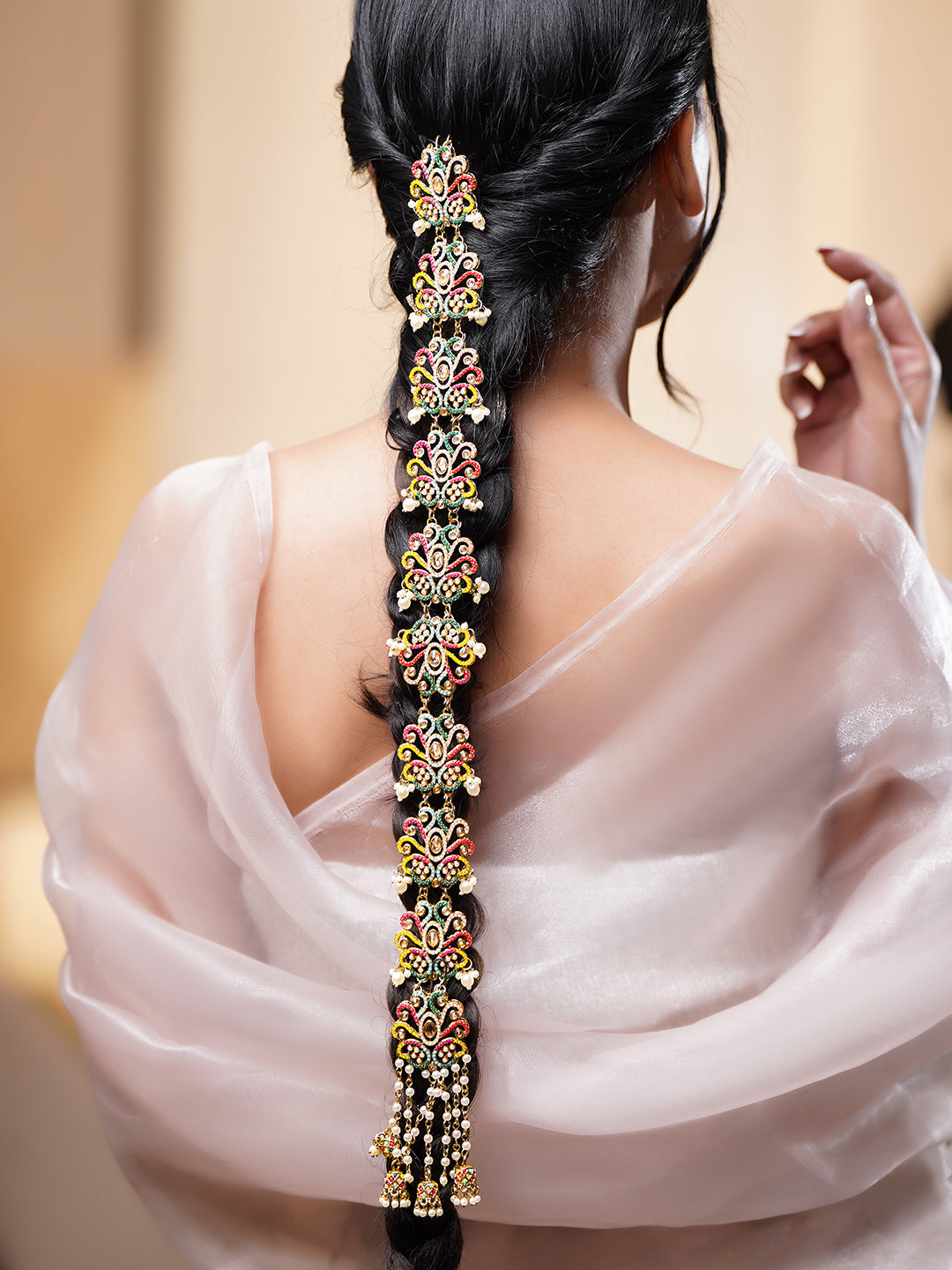 Floral Symphony Multicolour Hairbrooch フリーサイズ