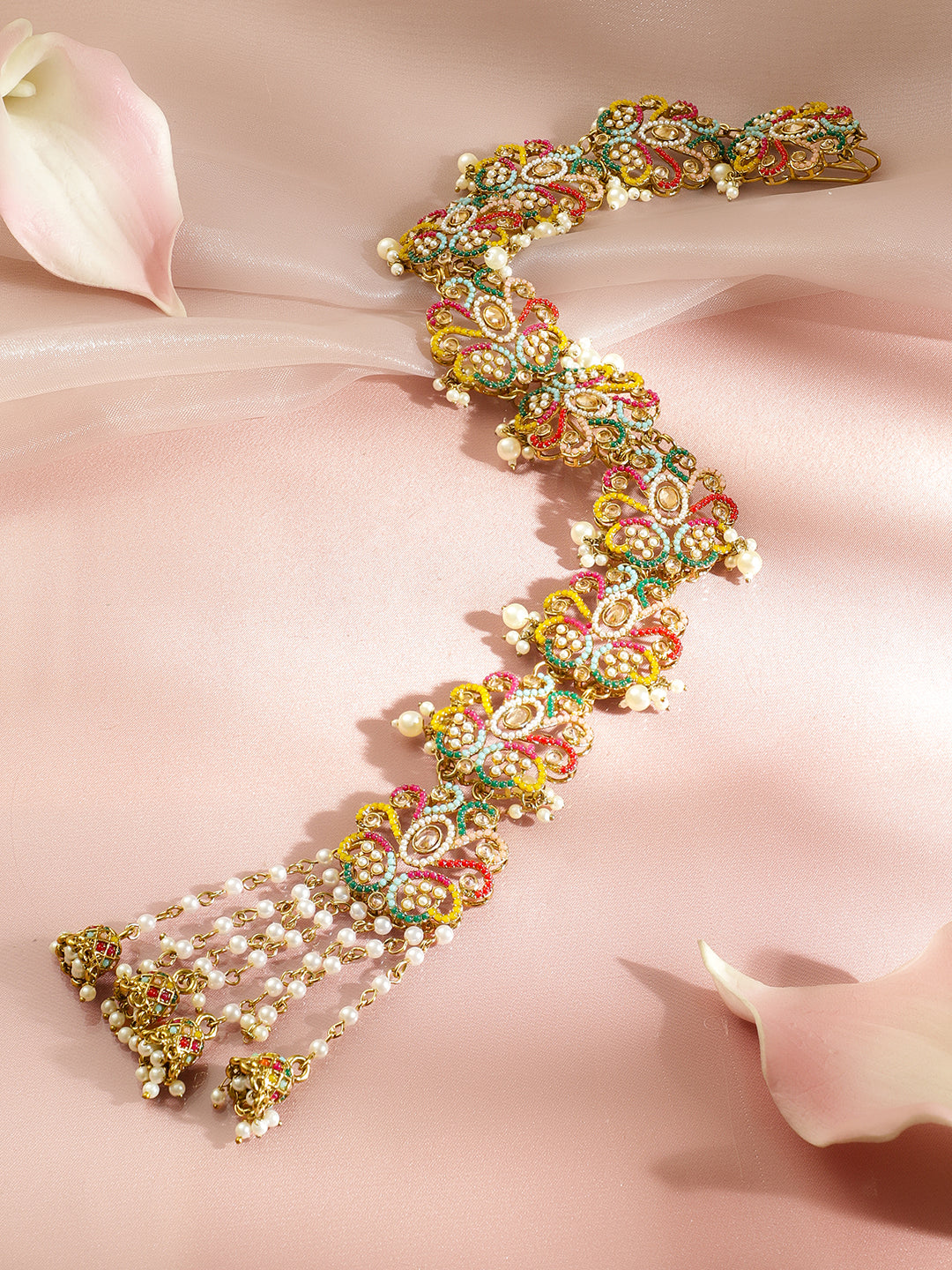 Floral Symphony Multicolour Hairbrooch フリーサイズ