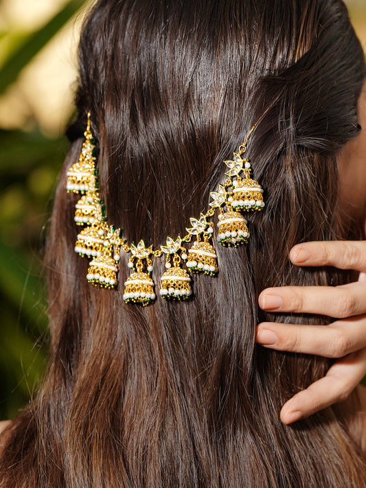 Tradition Touch Kundan Hair Brooch フリーサイズ