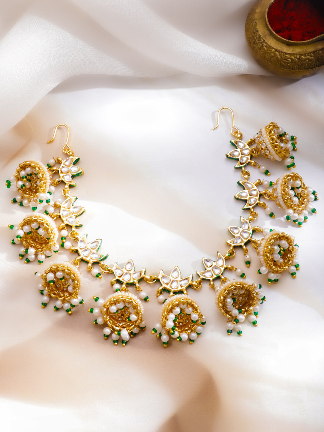 Tradition Touch Kundan Hair Brooch フリーサイズ