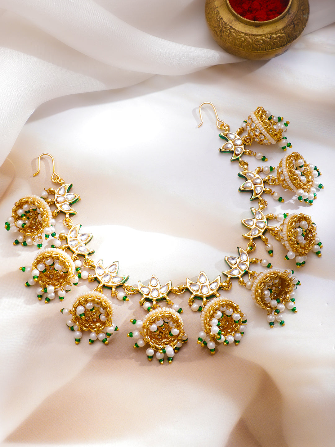 Tradition Touch Kundan Hair Brooch フリーサイズ