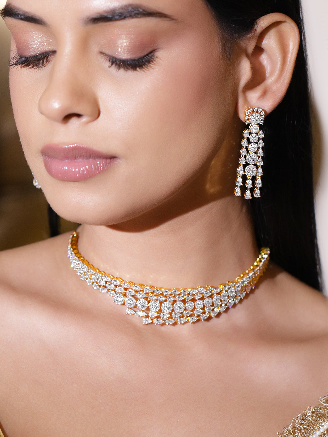 Diamond-Dream Radiance Choker Set フリーサイズ