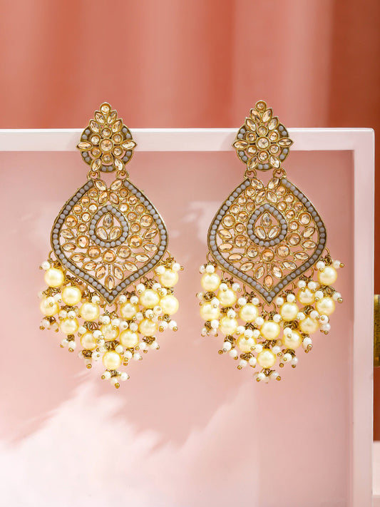 Stardust Champagne Dangle Earrings フリーサイズ