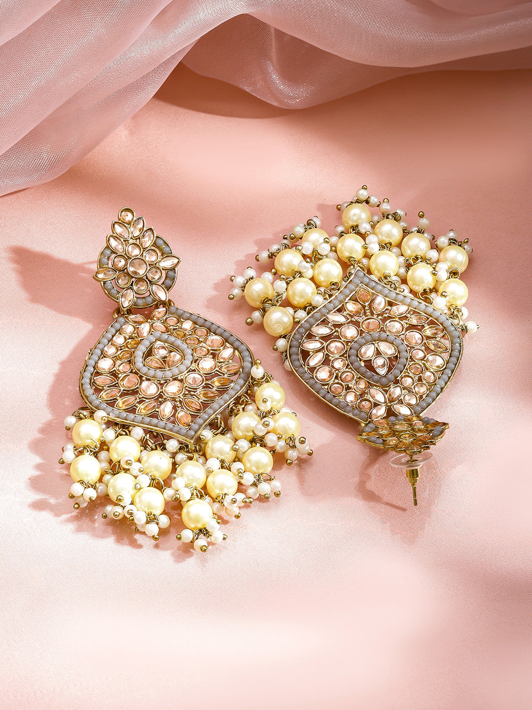 Stardust Champagne Dangle Earrings フリーサイズ