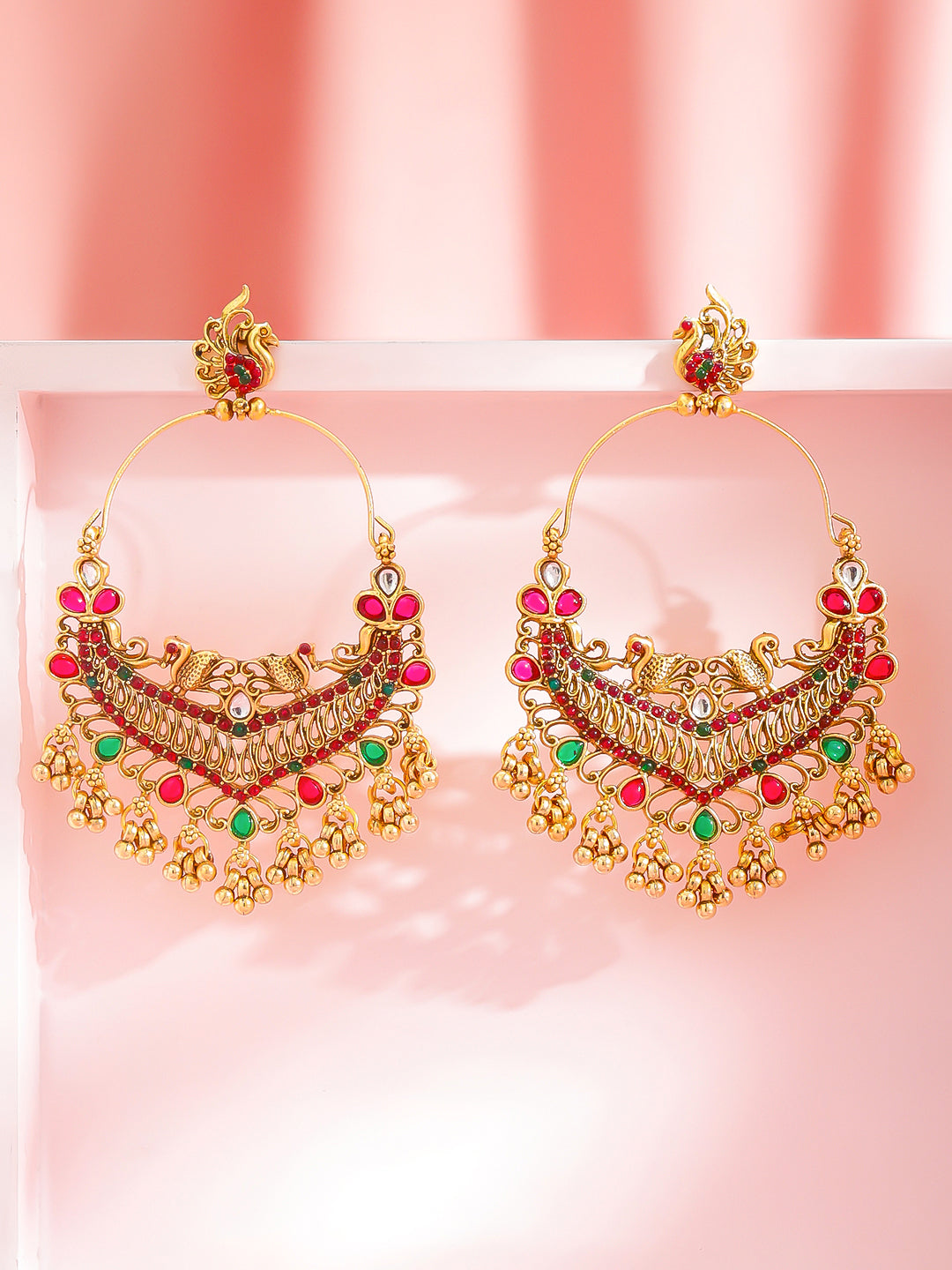 Heritage Charm Light Pink Dangler Earrings フリーサイズ
