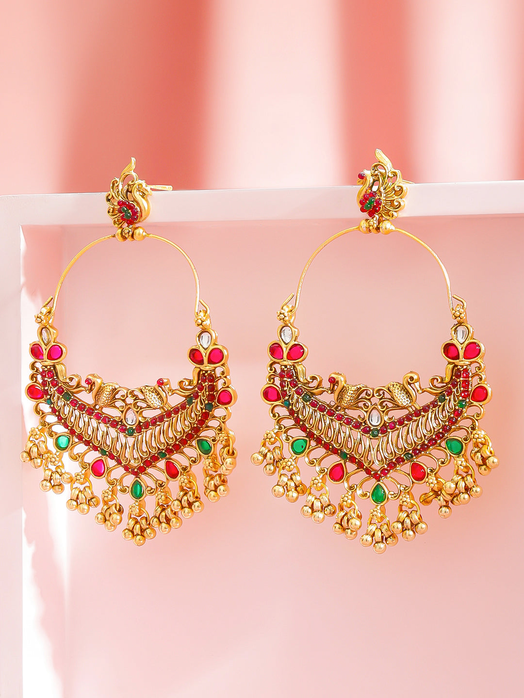Heritage Charm Light Pink Dangler Earrings フリーサイズ