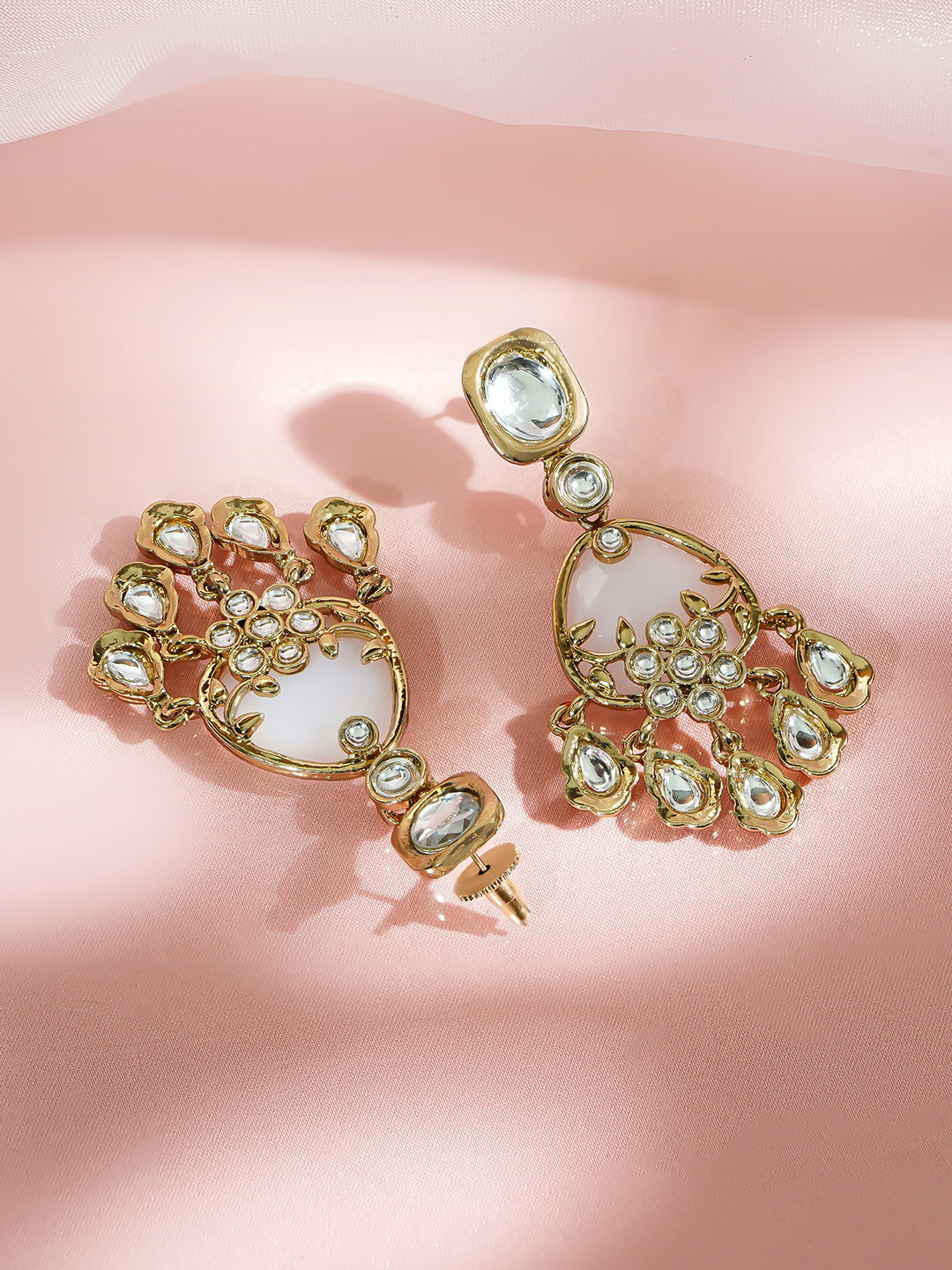 Antique Finish Kundan Danglers フリーサイズ