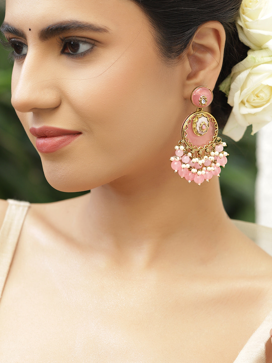 Refined Pastel Pink Dangler フリーサイズ