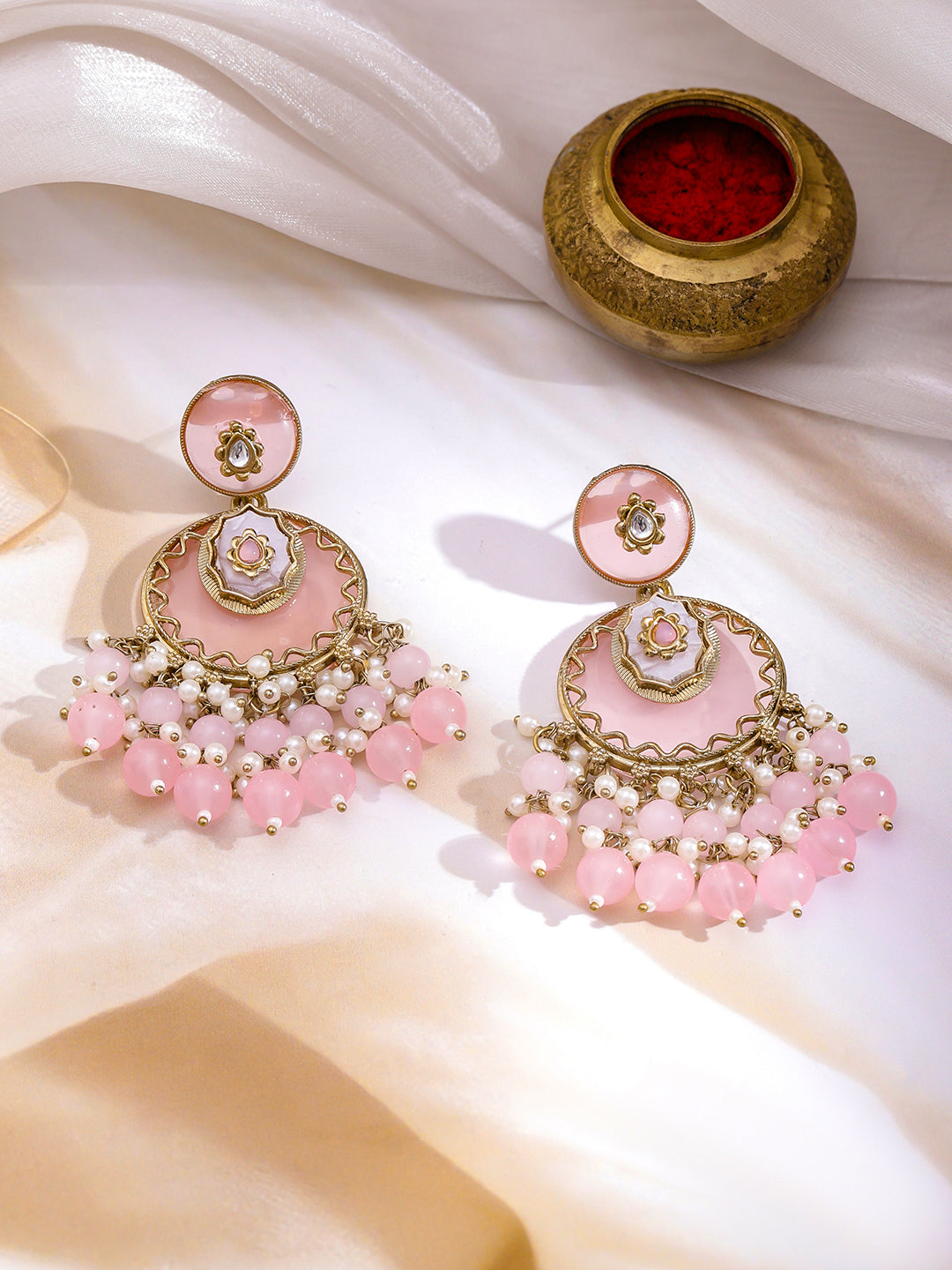 Refined Pastel Pink Dangler フリーサイズ