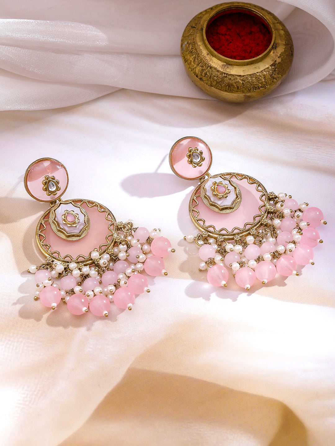 Refined Pastel Pink Dangler フリーサイズ