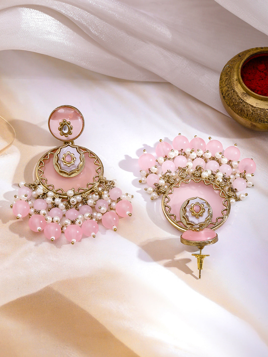 Refined Pastel Pink Dangler フリーサイズ