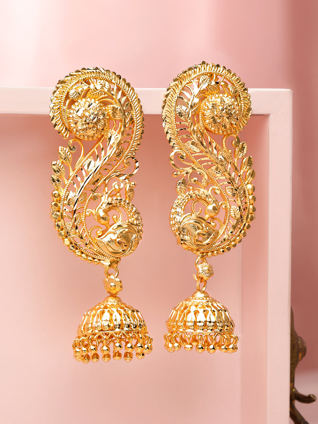 Leaf Filigree Ear-Cuff Jhumka フリーサイズ