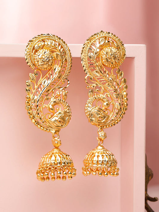 Leaf Filigree Ear-Cuff Jhumka フリーサイズ