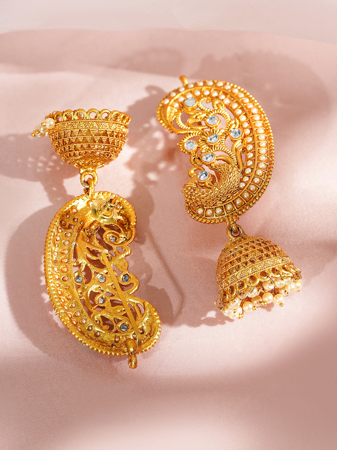 Peacock Whisper Ear Cuff Jhumka フリーサイズ