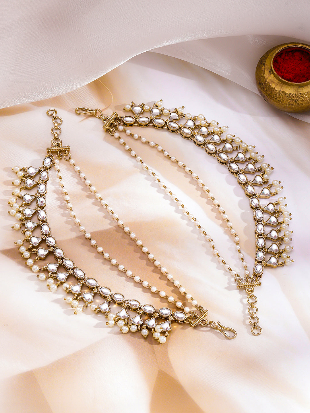 Tradition Story Kundan Kaanchain フリーサイズ