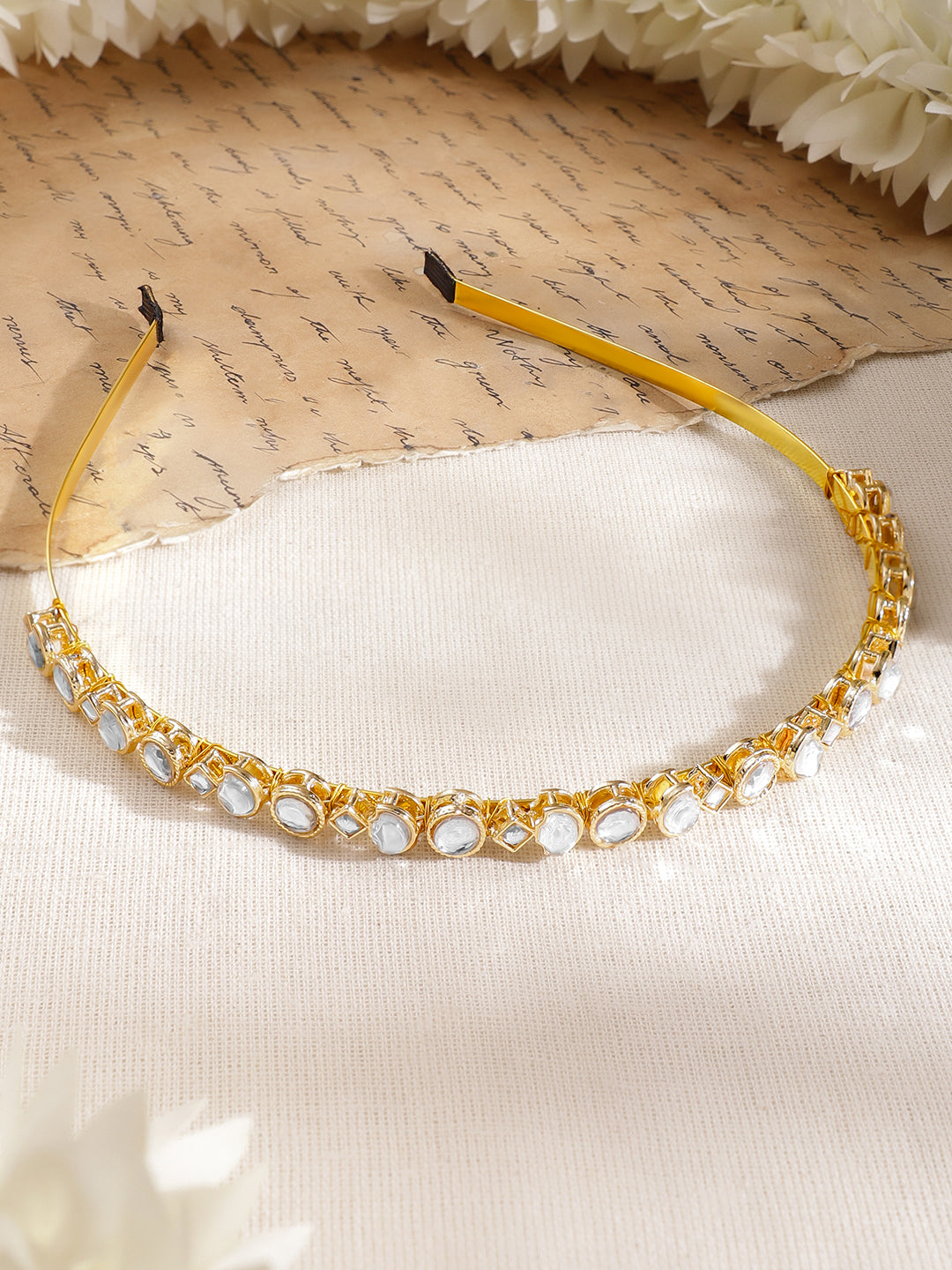 Moonlit Heirloom Kundan Hair Band フリーサイズ