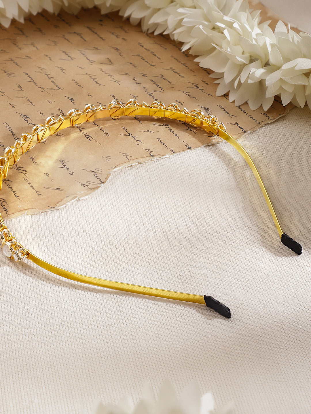 Moonlit Heirloom Kundan Hair Band フリーサイズ