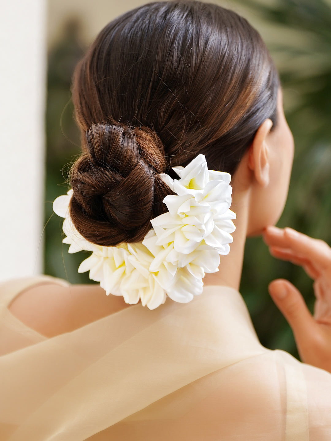 White Blossom Festive Hair Accessory フリーサイズ