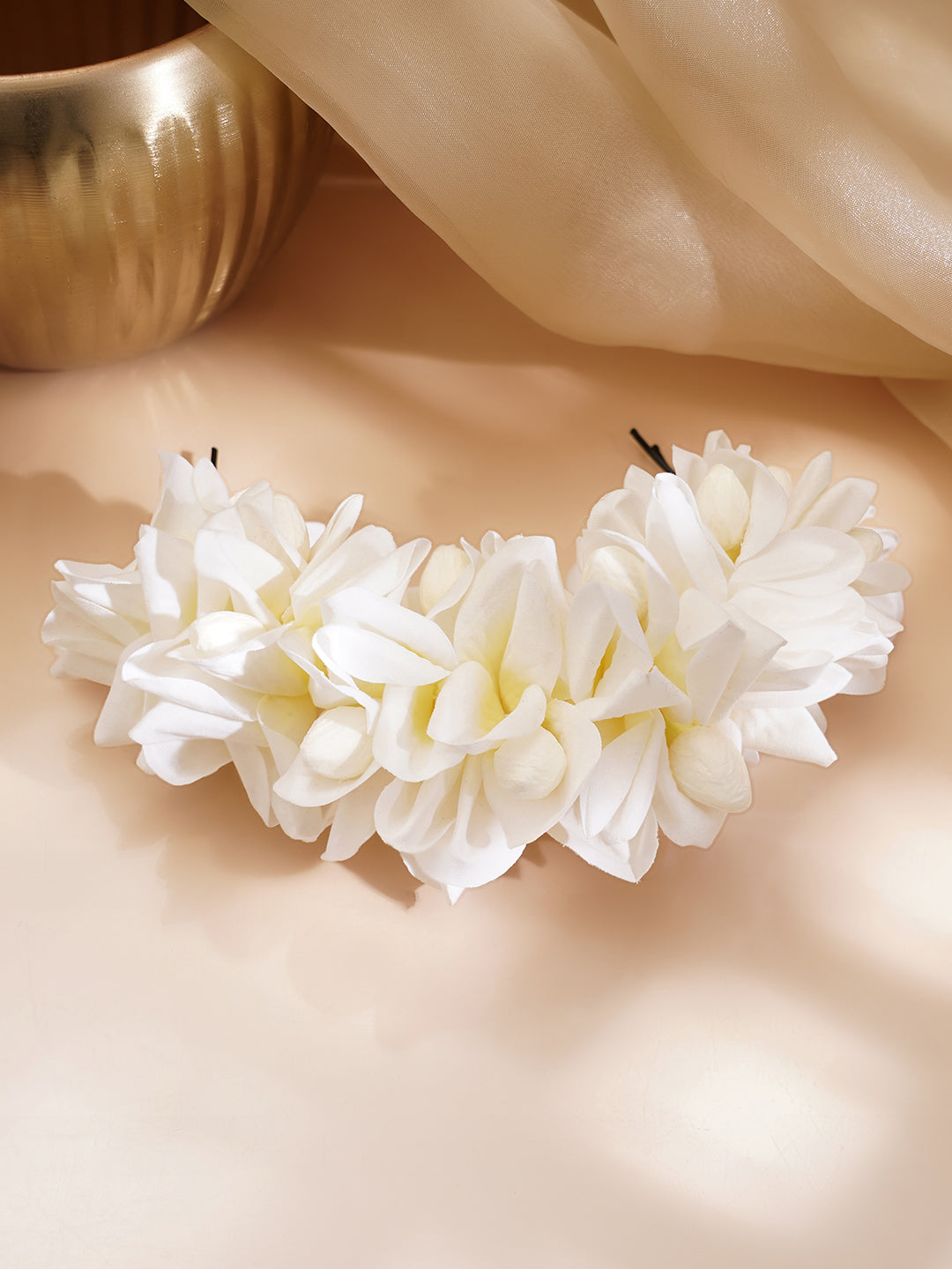 White Blossom Festive Hair Accessory フリーサイズ