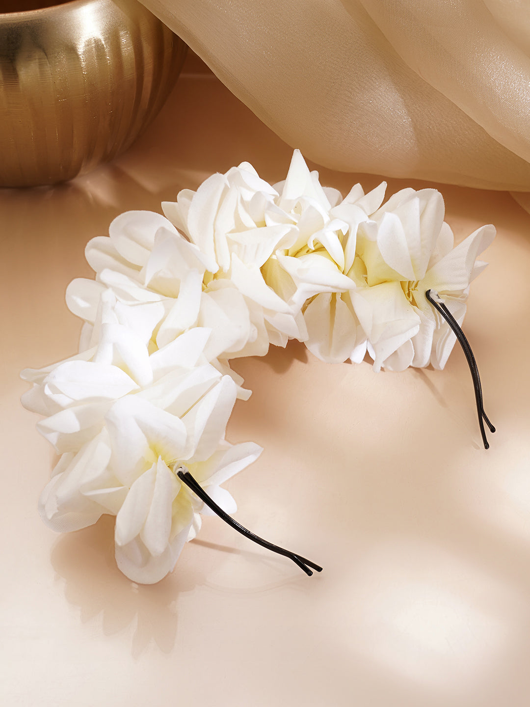 White Blossom Festive Hair Accessory フリーサイズ