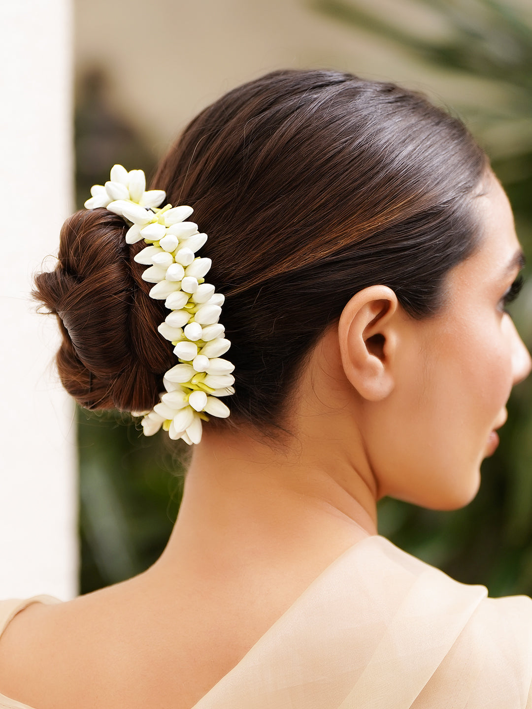 Floral Half Bun Hair Accessory フリーサイズ