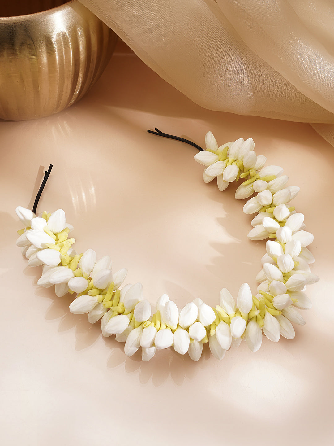 Floral Half Bun Hair Accessory フリーサイズ