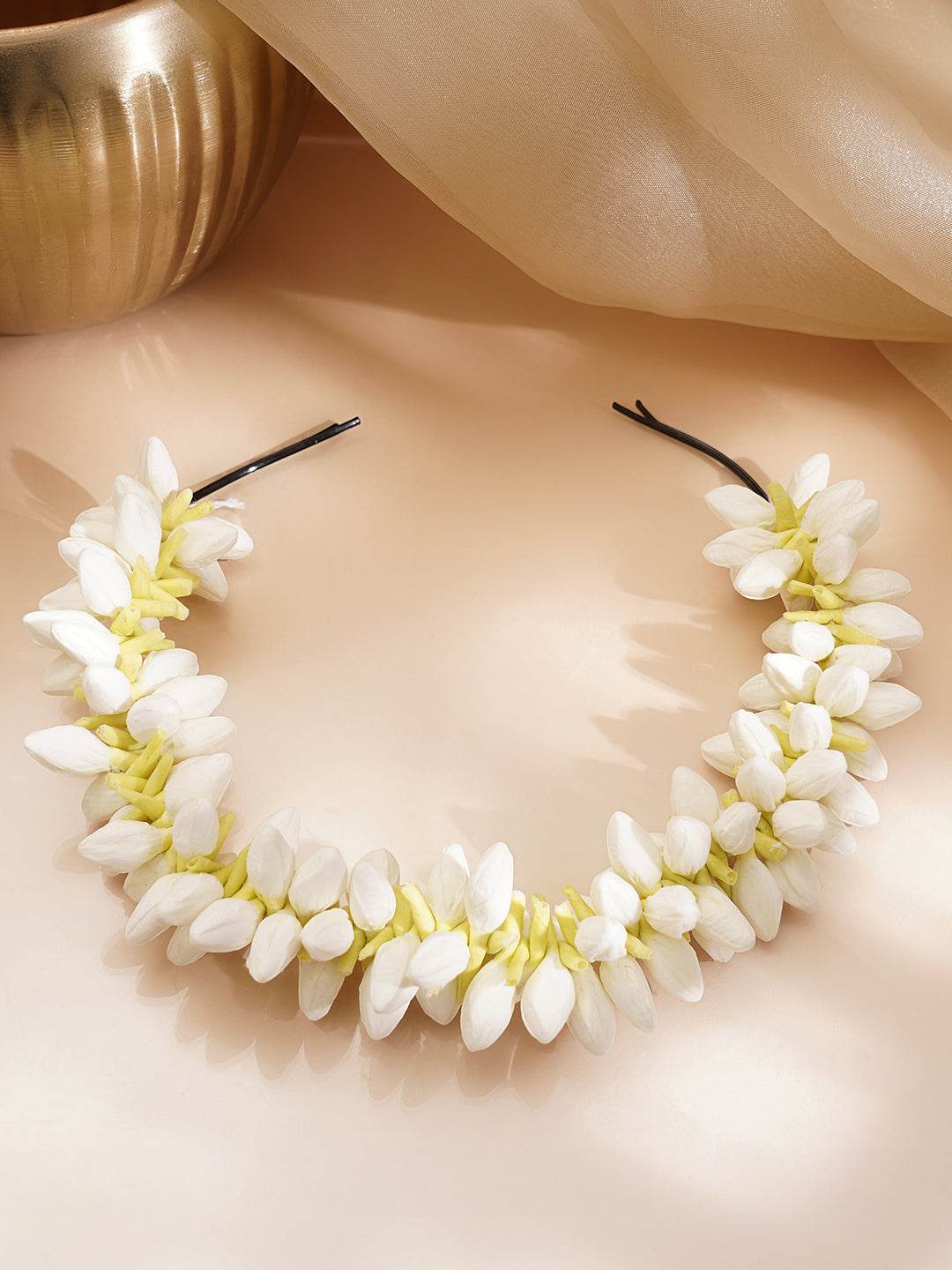 Floral Half Bun Hair Accessory フリーサイズ