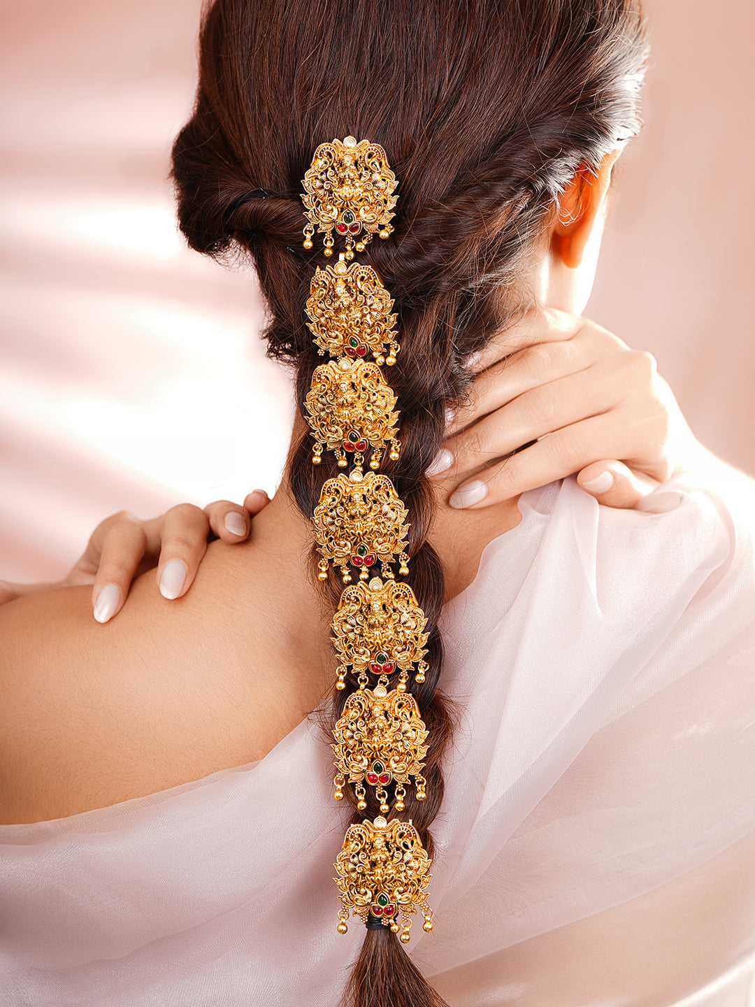 Set of 9 Regal Temple Hair Brooch フリーサイズ