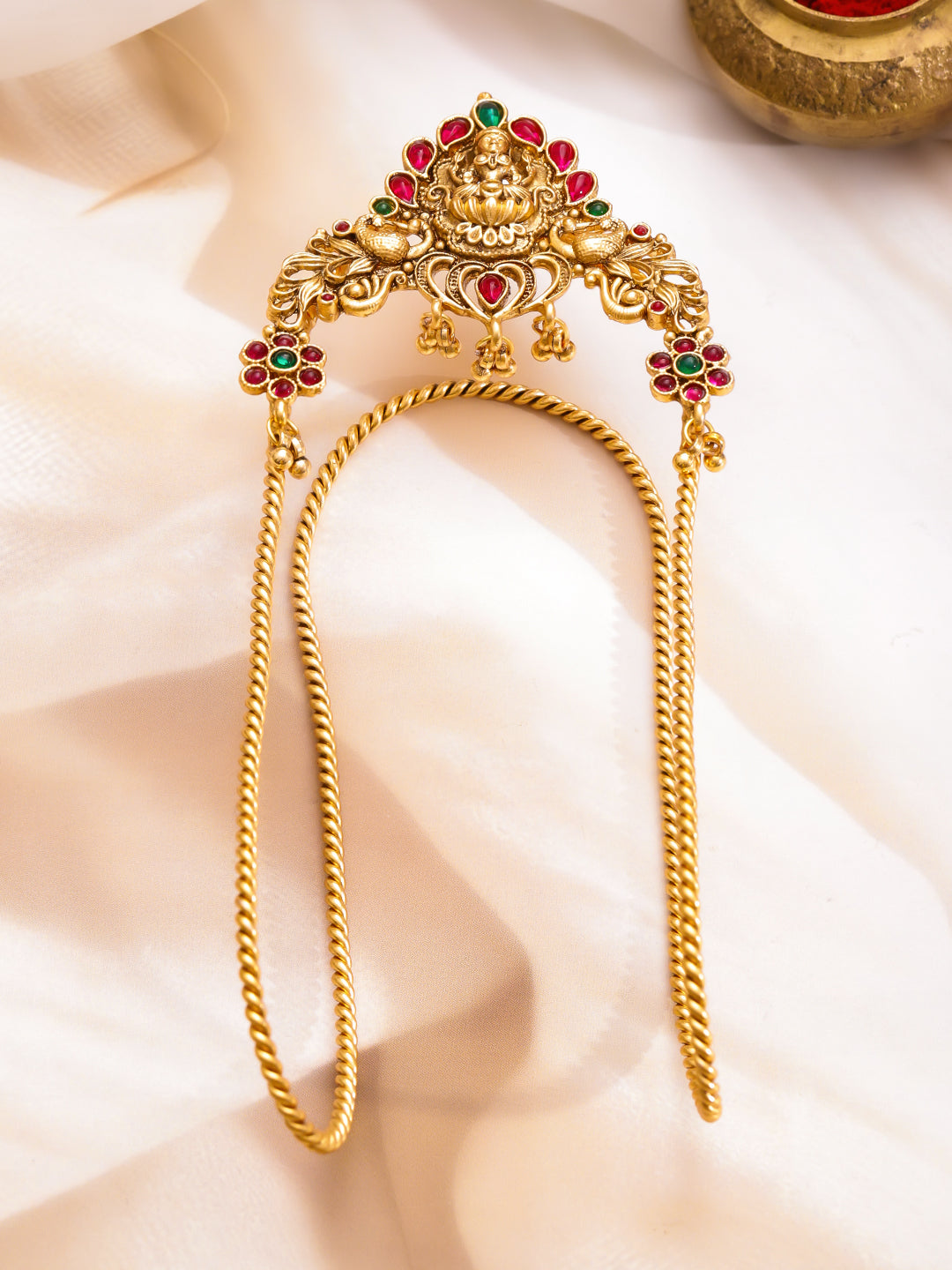 Pink & Green Golden Armlet フリーサイズ