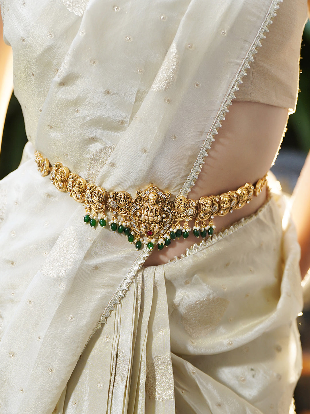 Rubans Artificial Beads Studded Waist Chain Saree Accessories フリーサイズ