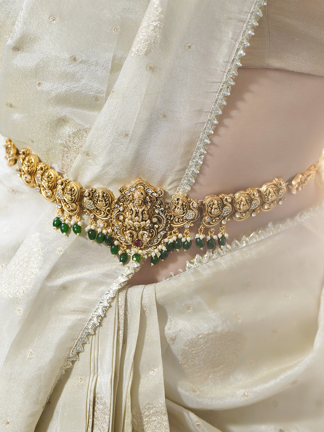 Rubans Artificial Beads Studded Waist Chain Saree Accessories フリーサイズ