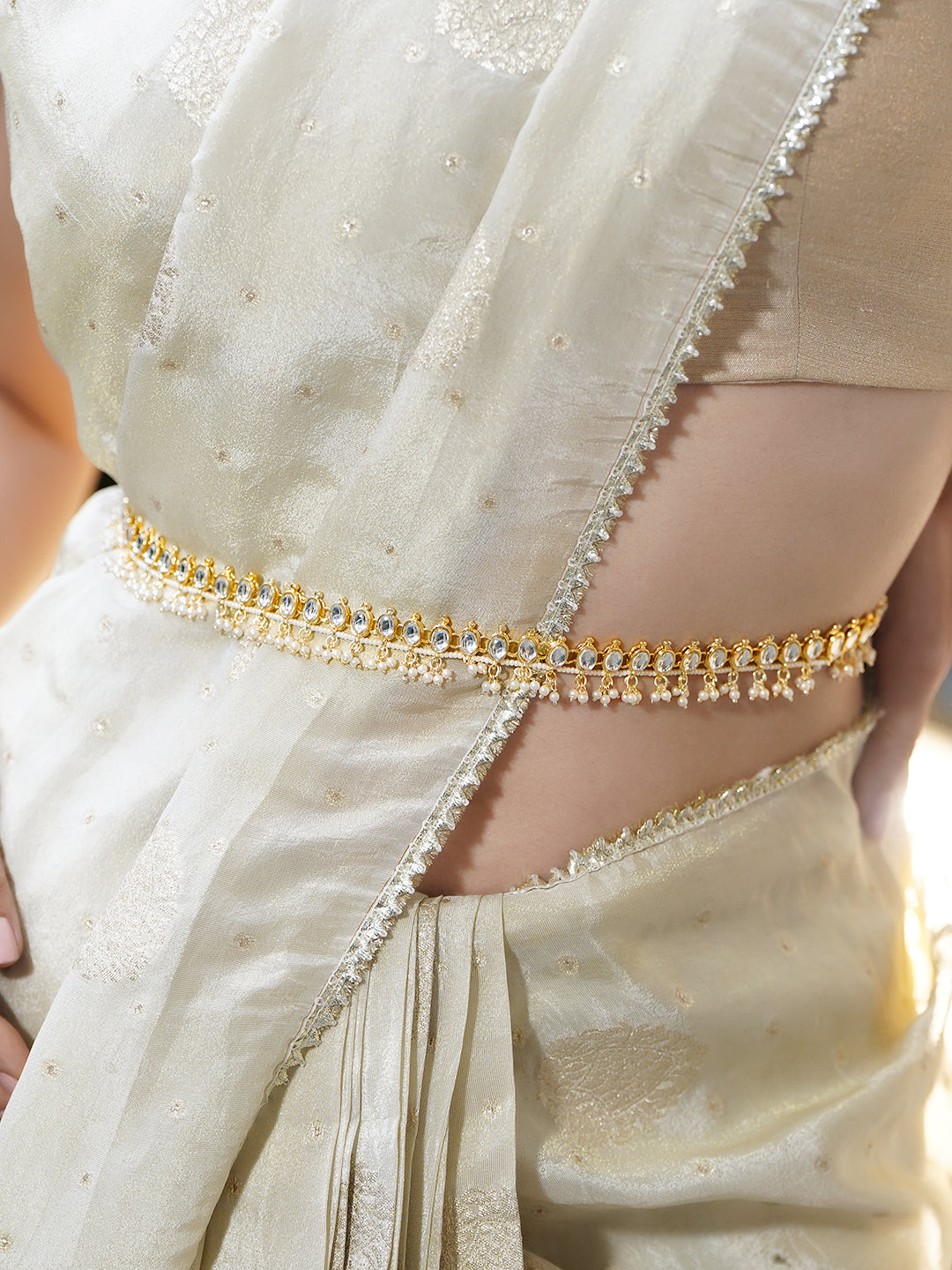 Royal Heritage Kundan Kamarbandh フリーサイズ